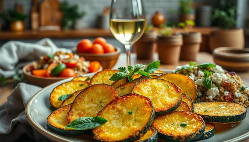 Beilagen und Kombinationen mit gebratener Zucchini Beilagen und Kombinationen mit gebratener Zucchini