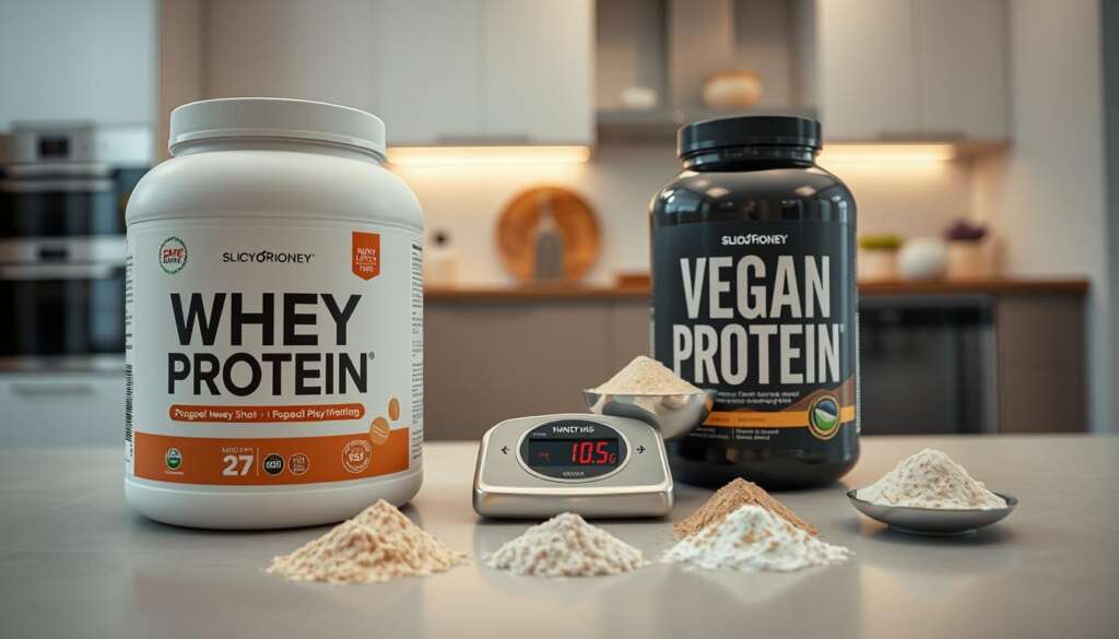 Kosten Whey und veganes Protein