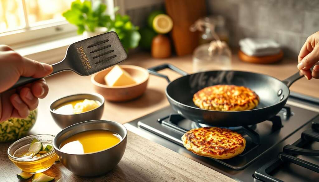 Öl oder Butter für Zucchini-Puffer