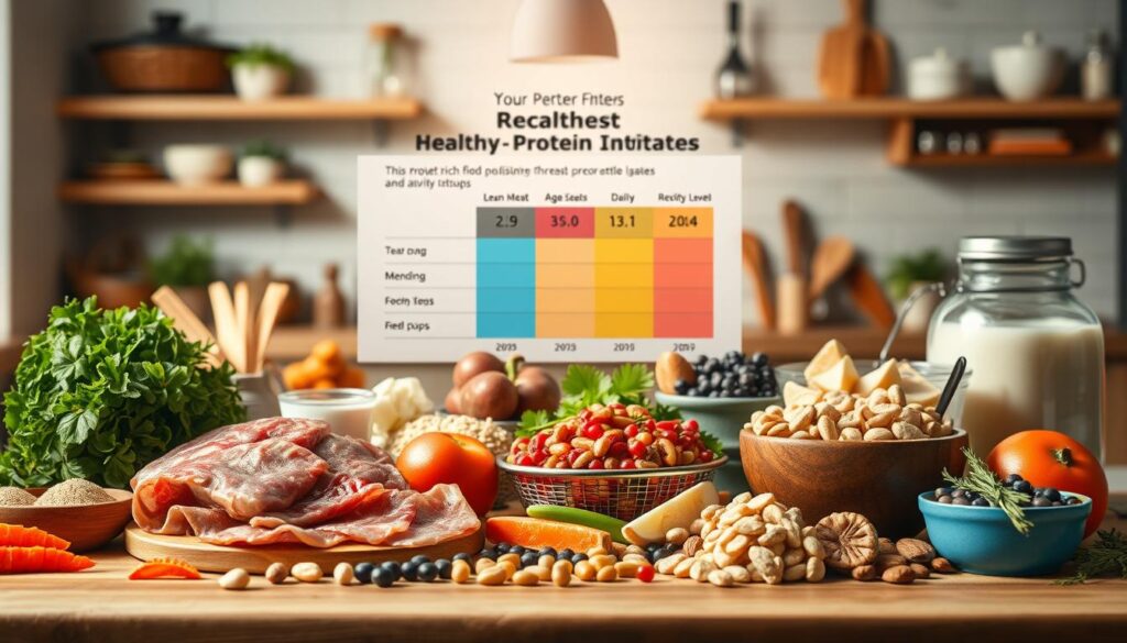 empfohlene Eiweißzufuhr