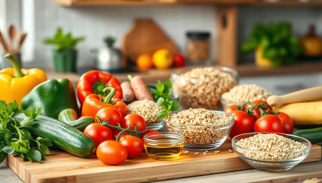 gesunde Zutaten für Hauptgerichte